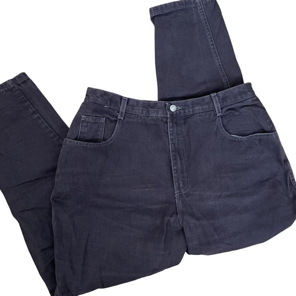 women's‎ brown jeans size 18 casual vintage style denim pants pockets